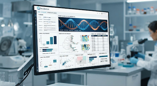 QSevidence medical AI dashboard preview for traceable clinical workflows